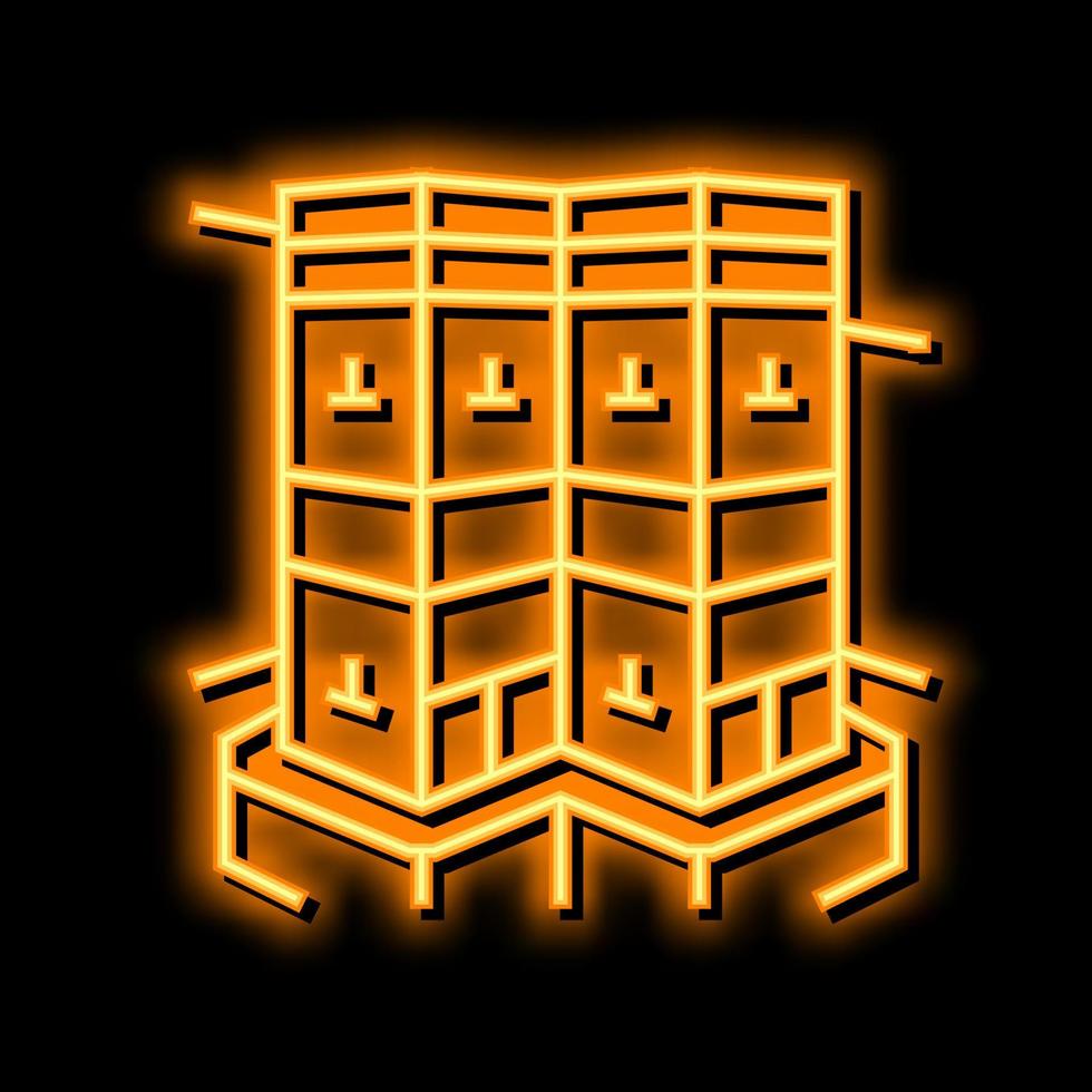 lalibela africa historical construction neon glow icon illustrat vector