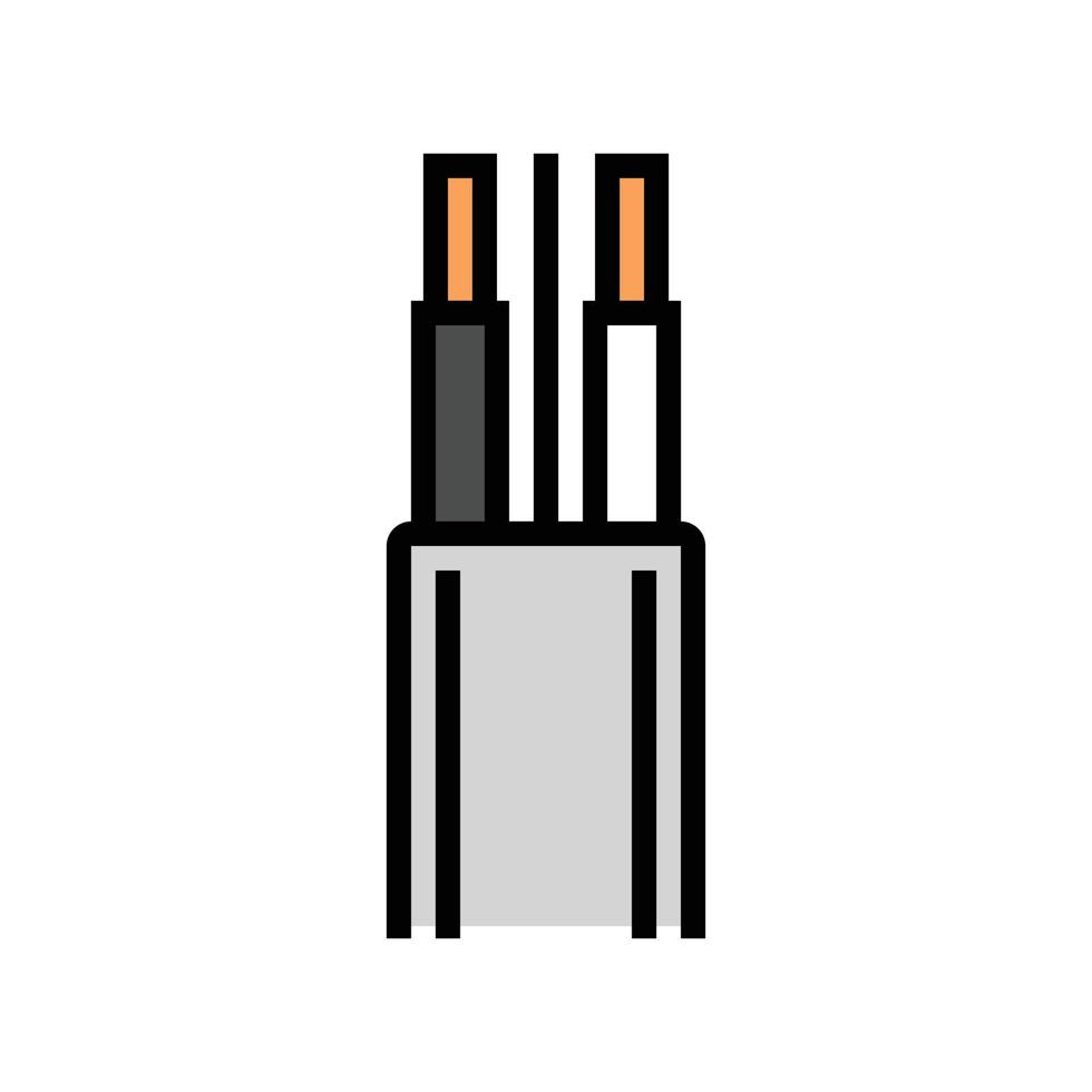 uf underground feeder cable color icon vector illustration