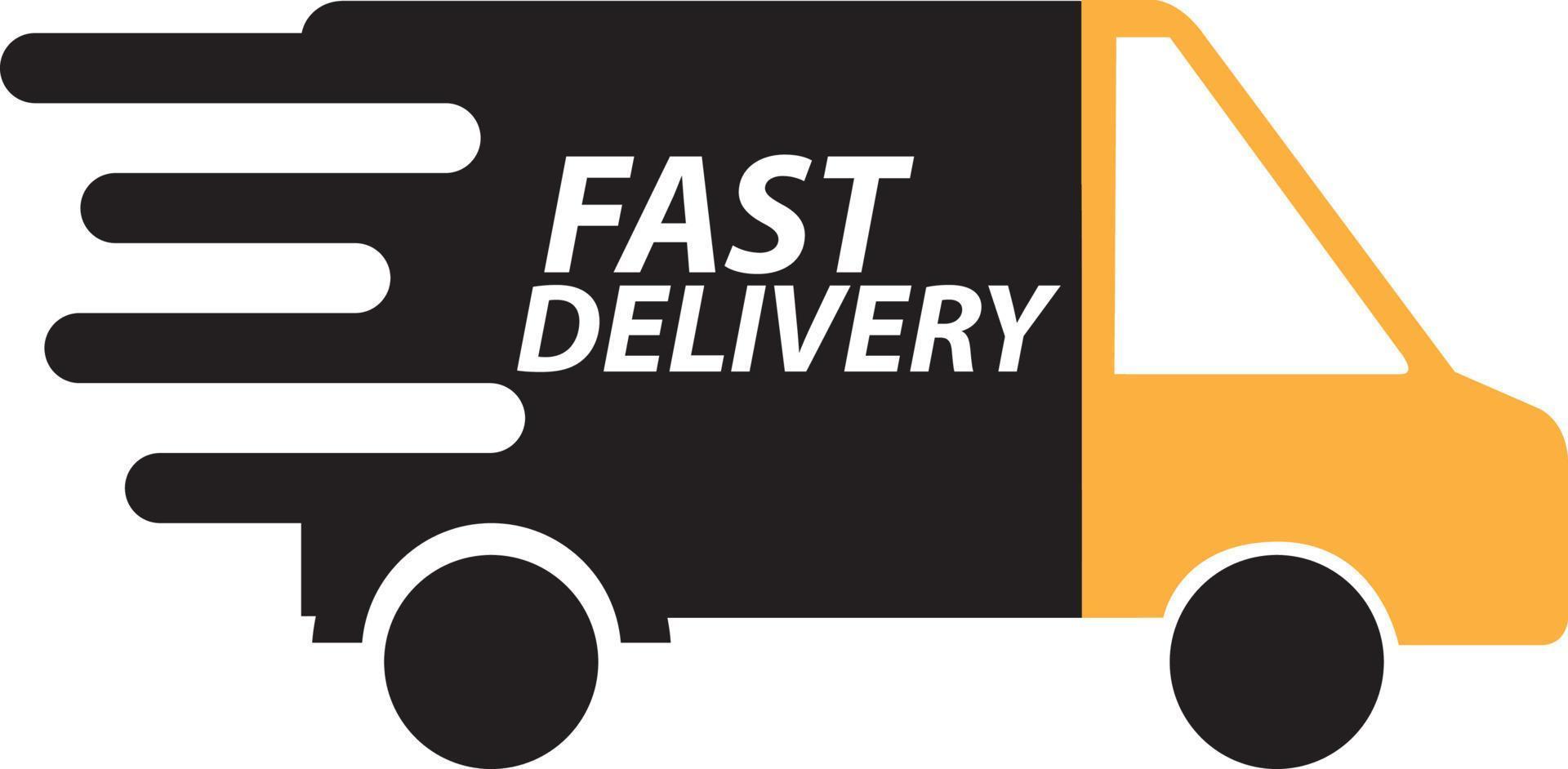 Fast shipping delivery truck icon set. Delivery truck icon. fast delivery icon vector