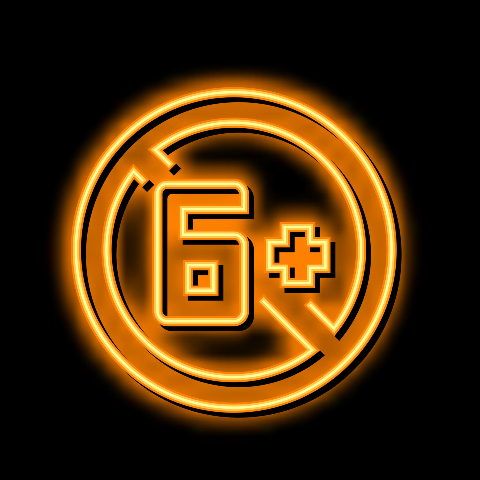 kid age limit neon glow icon illustration 20583119 Vector Art at Vecteezy