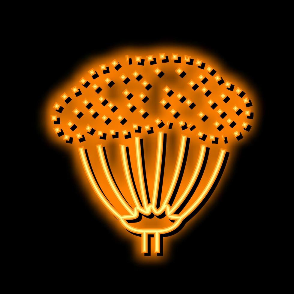 anise plant neon glow icon illustration vector