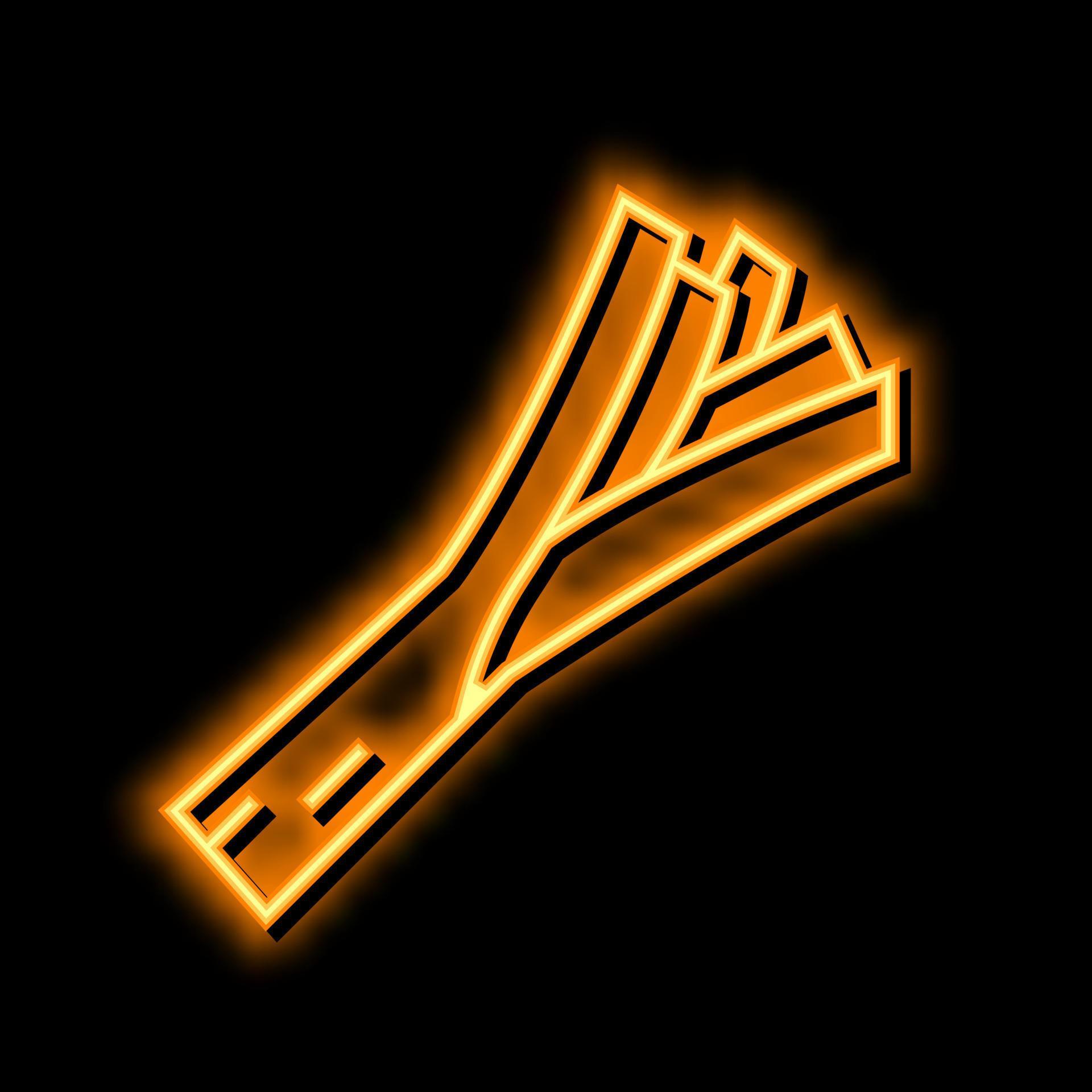 leek onion leaves neon glow icon illustration 20583468 Vector Art at