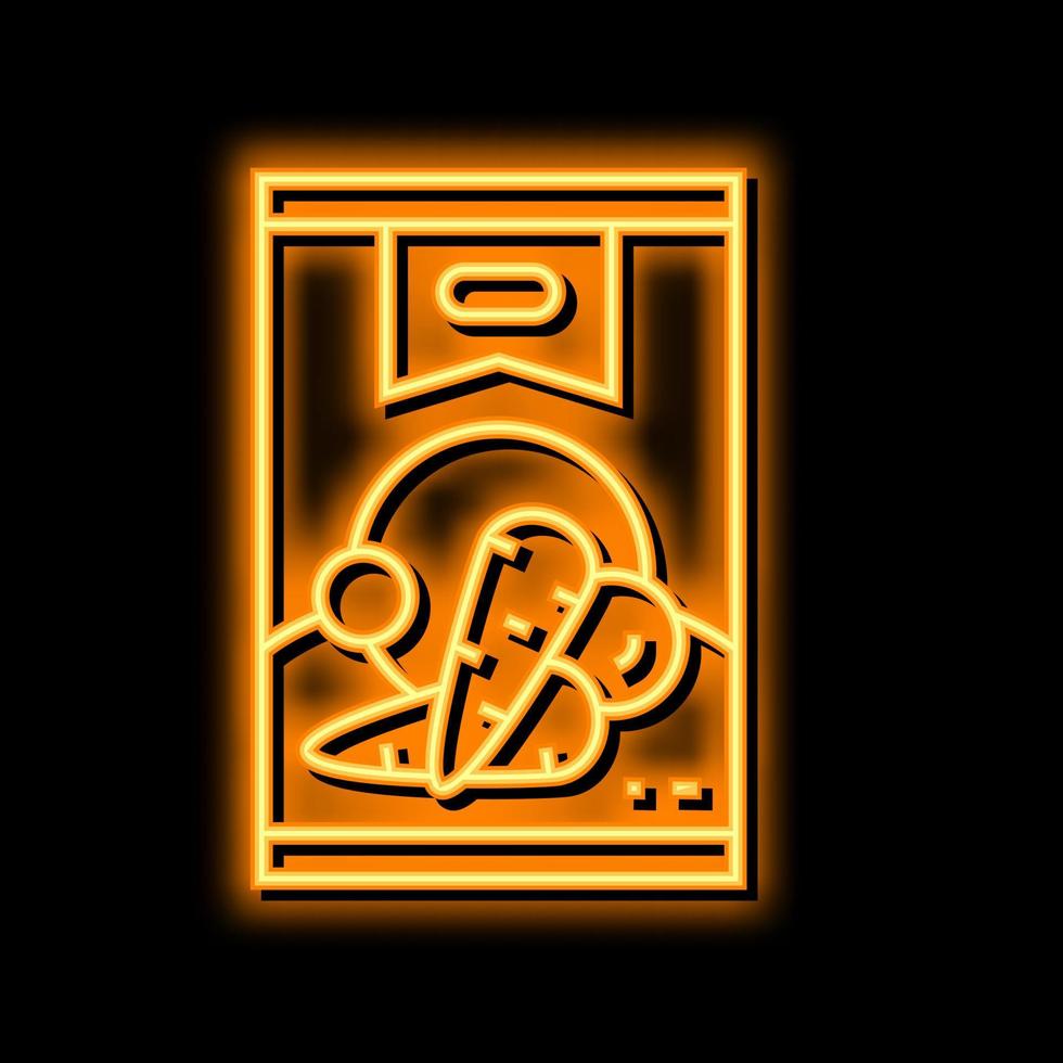 can carrot neon glow icon illustration vector