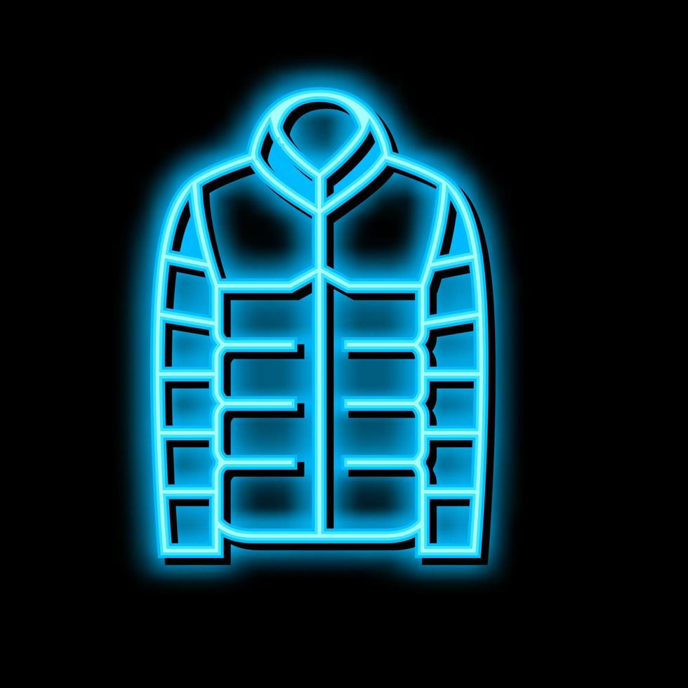 jacket clothing neon glow icon illustration vector