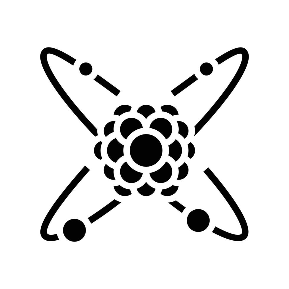 cell molecular structure glyph icon vector illustration
