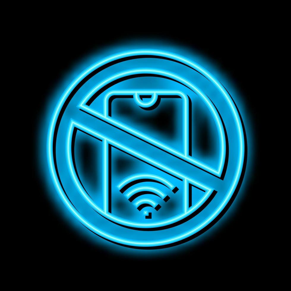 internet online app addiction neon glow icon illustration vector