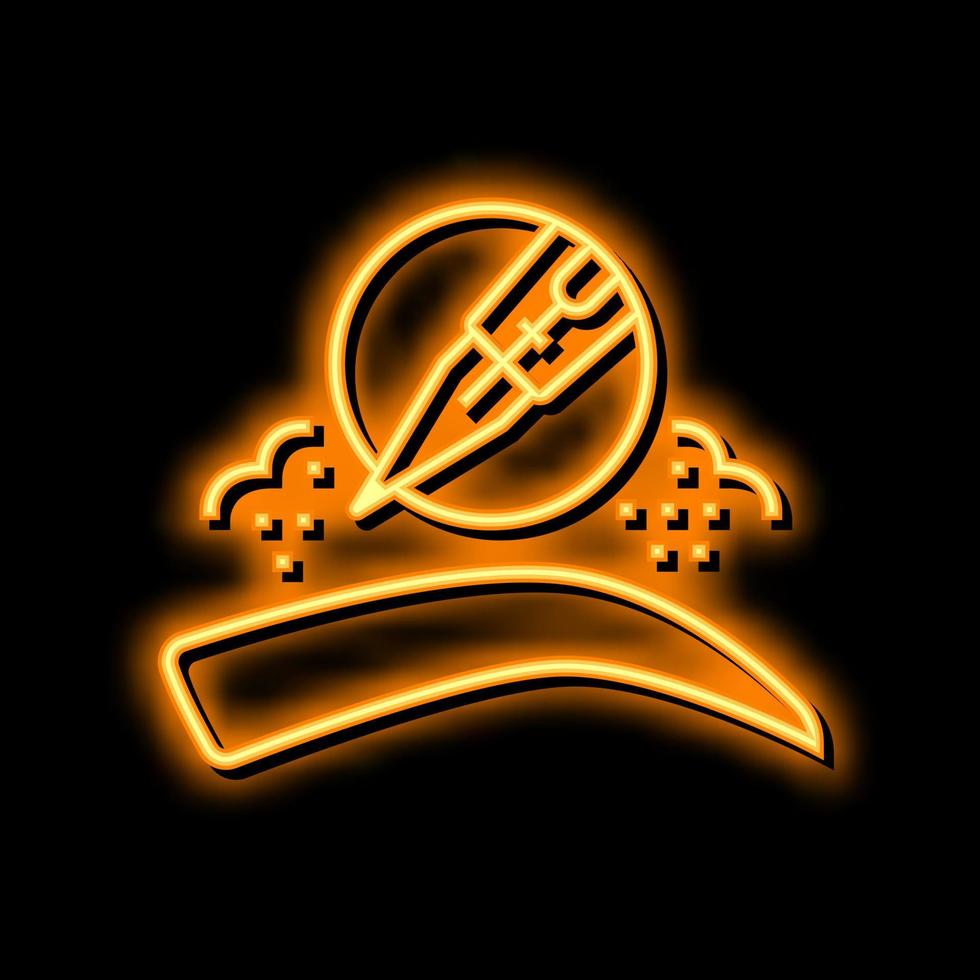 nano brows neon glow icon illustration vector