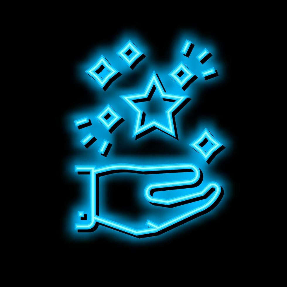 success achievement neon glow icon illustration vector