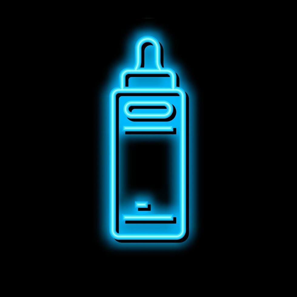 scalp savior neon glow icon illustration vector