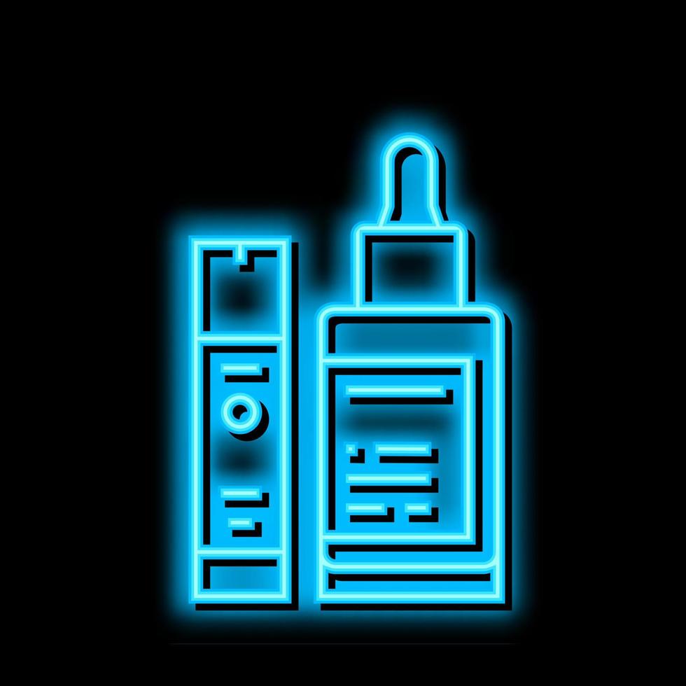 firming serum neon glow icon illustration vector