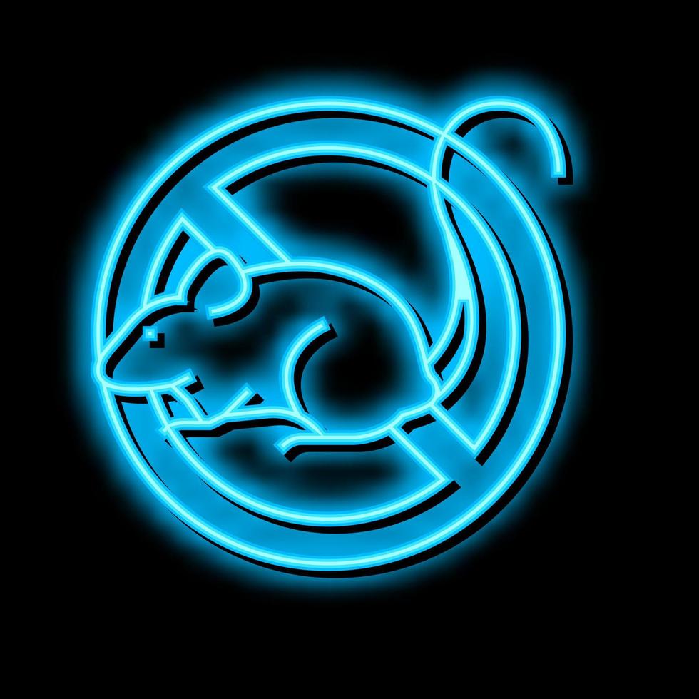 mice control neon glow icon illustration vector