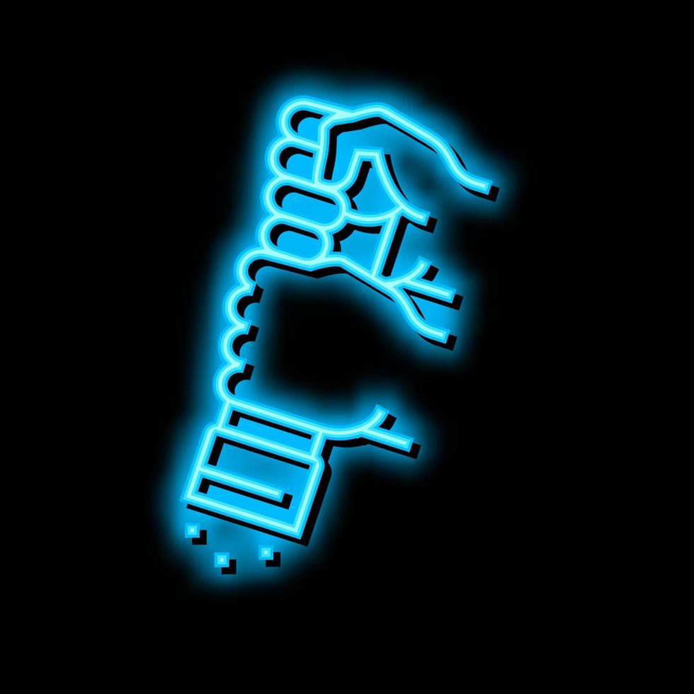 pepper add neon glow icon illustration vector