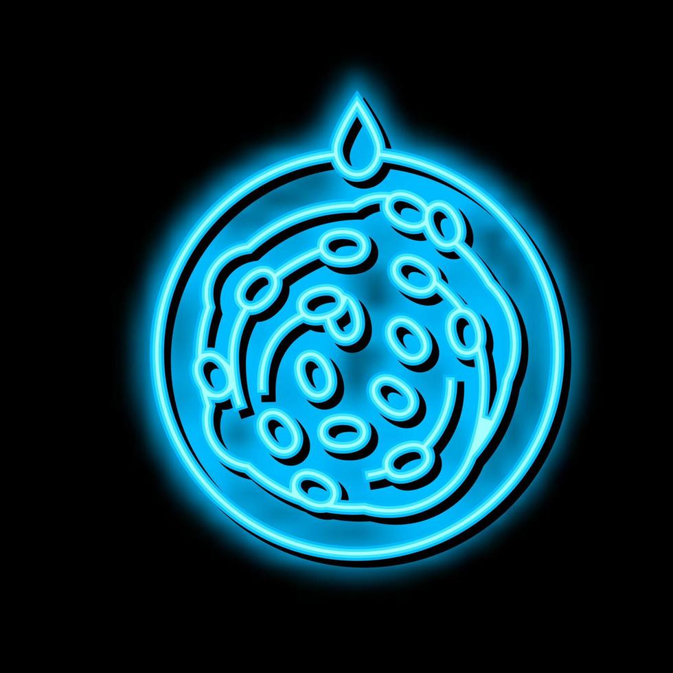 washing silkworm cocoon neon glow icon illustration vector