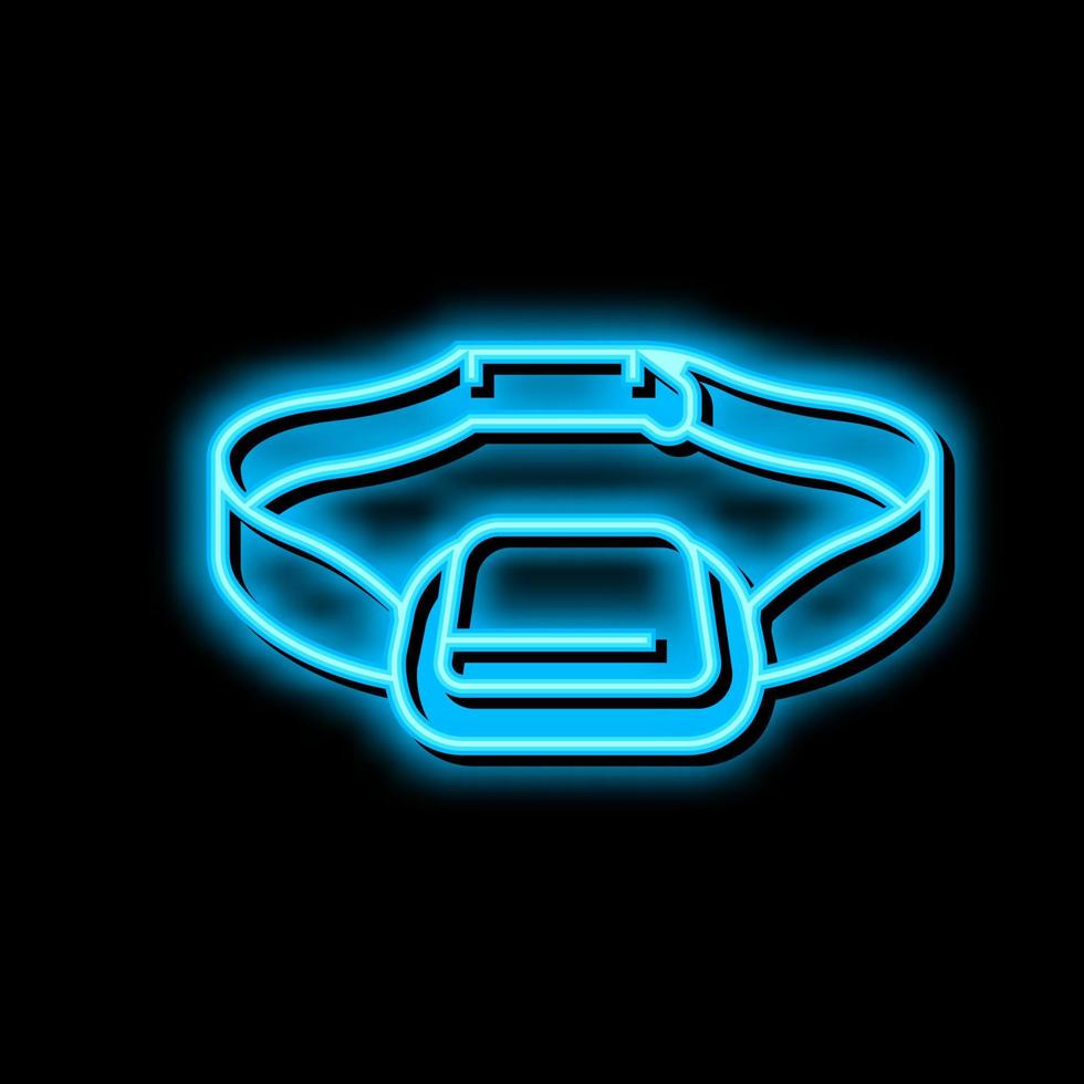 injection pad neon glow icon illustration vector
