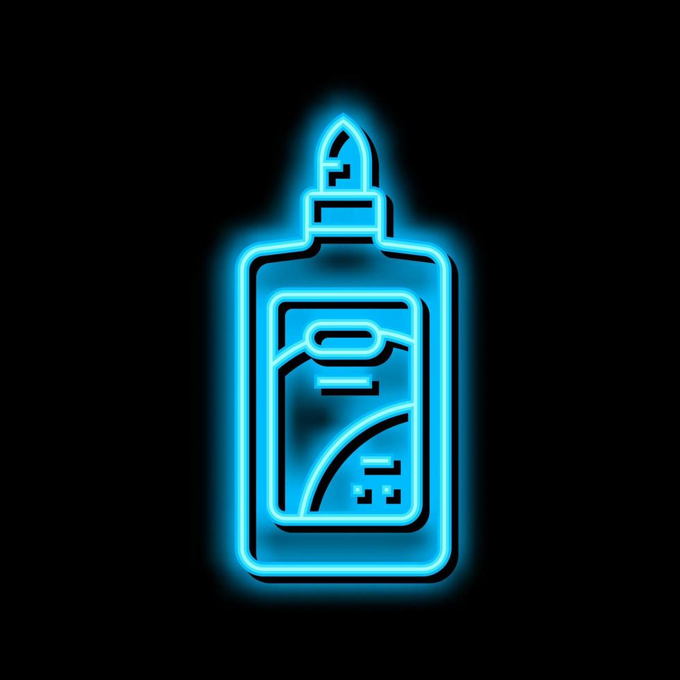 glue stationery neon glow icon illustration vector