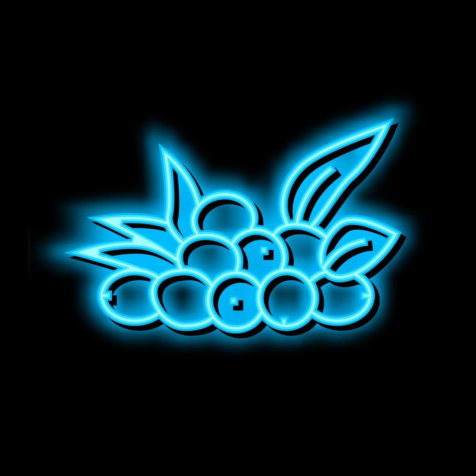 olive natural berries neon glow icon illustration vector