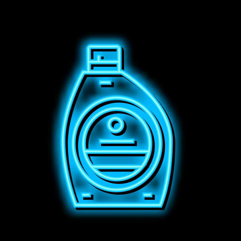 detergent for washing and cleaning neon glow icon illustration vector