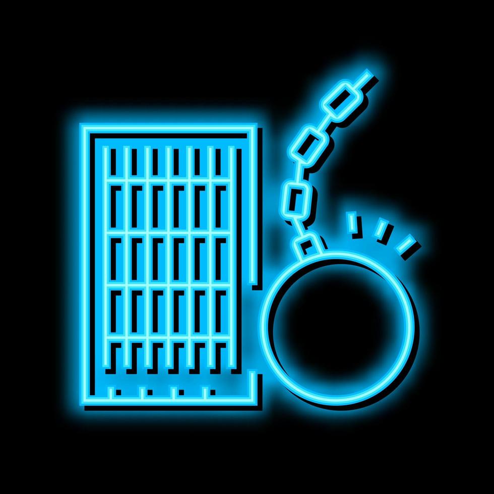 high rise skyscraper demolition neon glow icon illustration vector