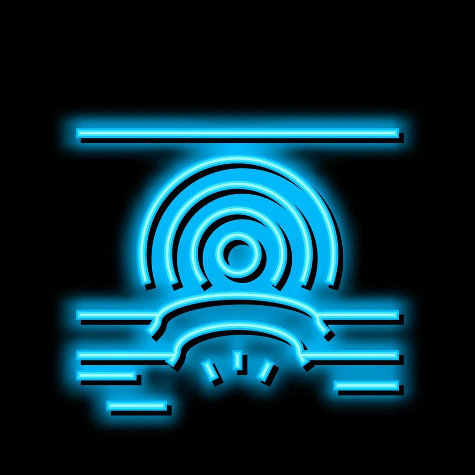 pain health problem neon glow icon illustration vector