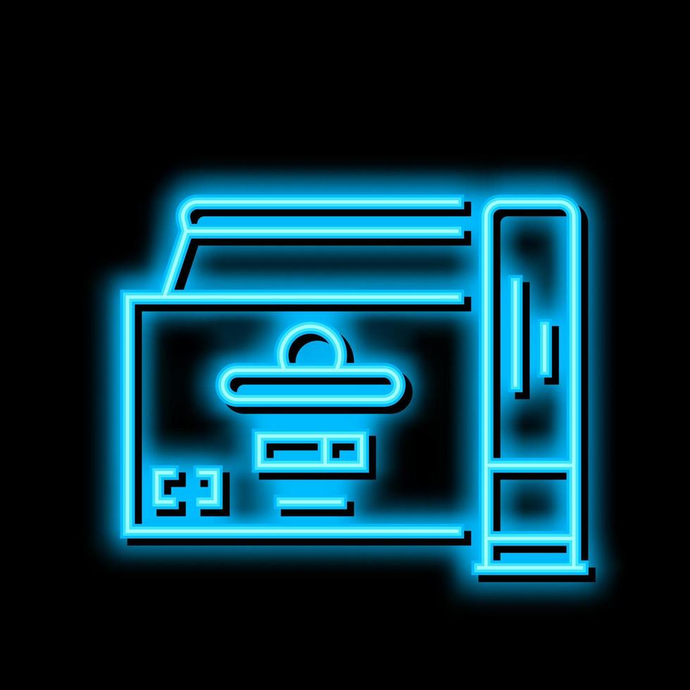 shotshell ammo neon glow icon illustration vector