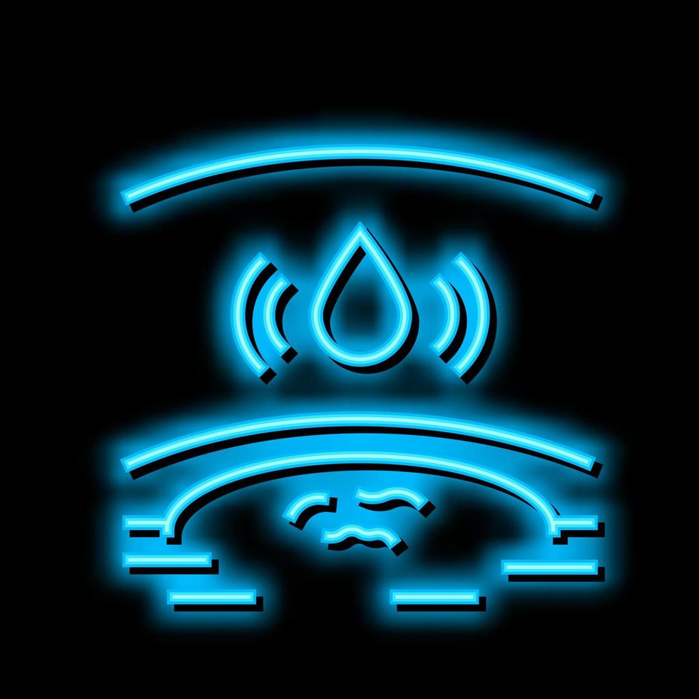 swelling health medical problem neon glow icon illustration vector