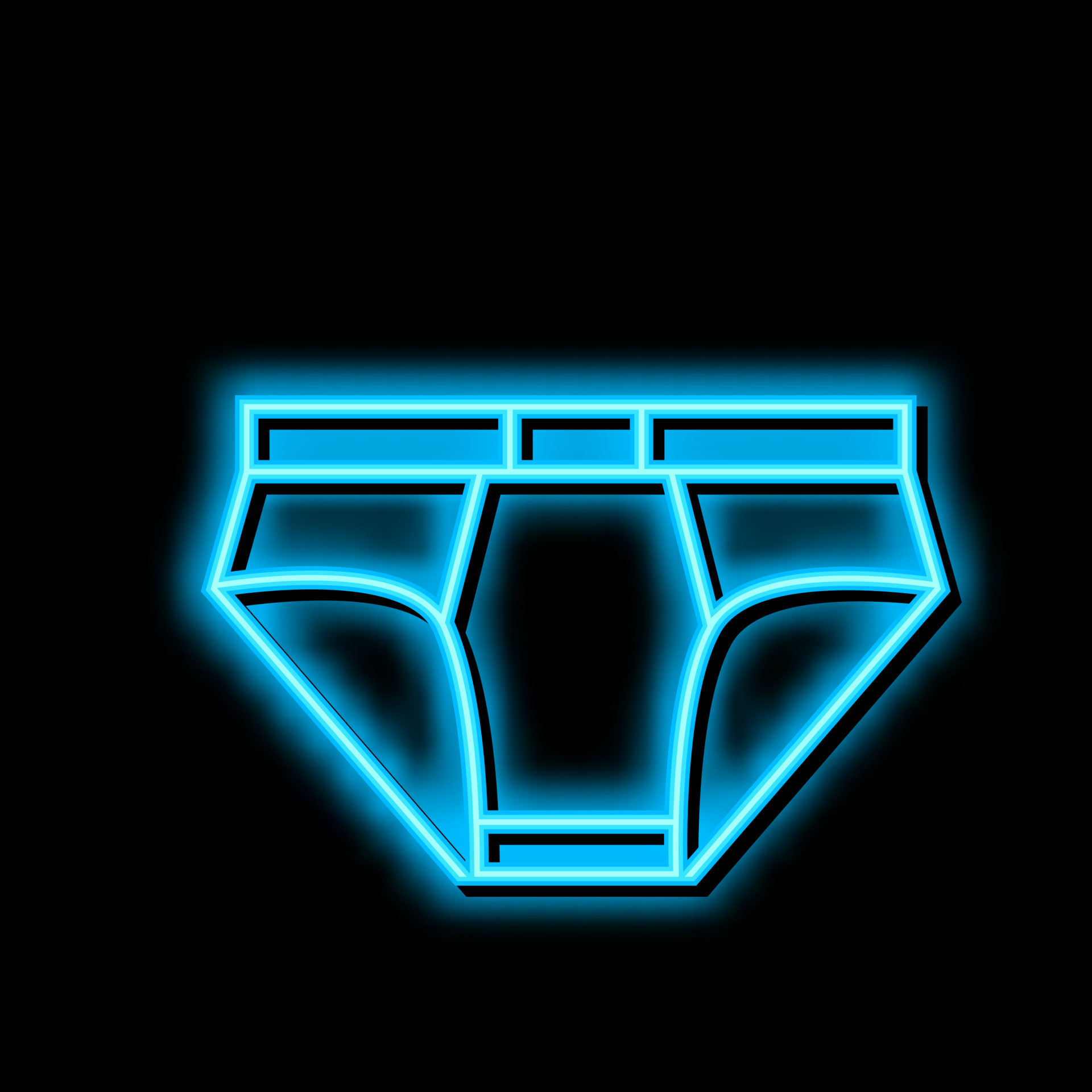 Lingerie bras panties neon glow icon Royalty Free Vector