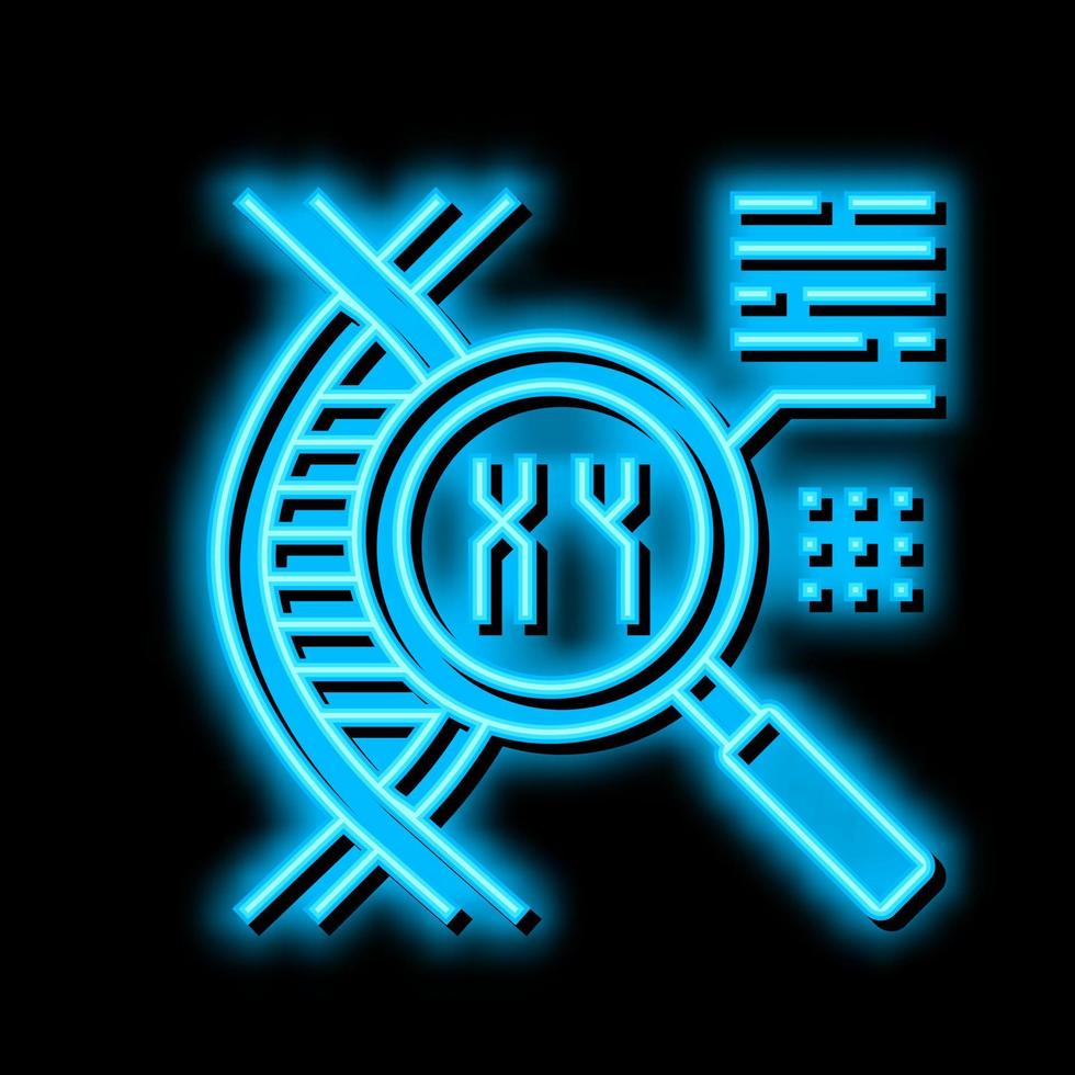 fanconi anemia neon glow icon illustration vector