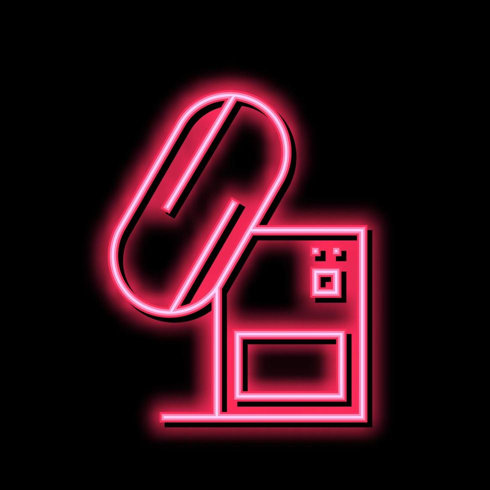 chocolate mixing tool neon glow icon illustration vector