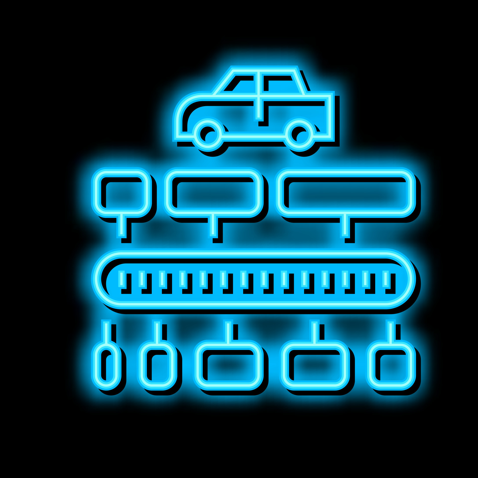 vin code decoder neon glow icon illustration 20586068 Vector Art at