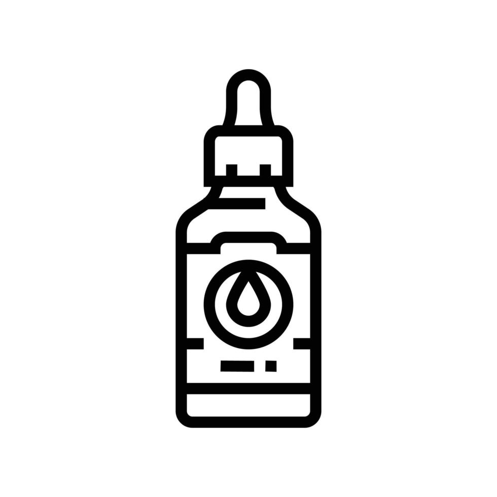petróleo crema producto línea icono vector ilustración