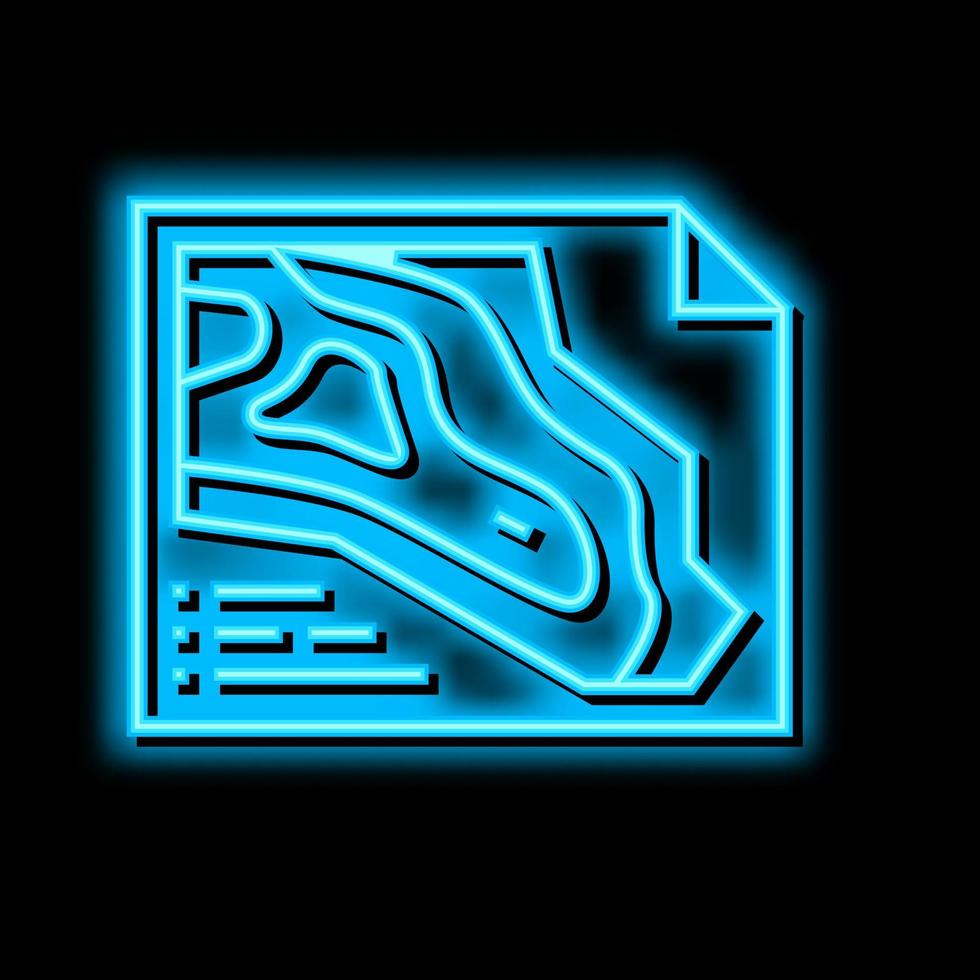 engineering and design quarry mining neon glow icon illustration vector
