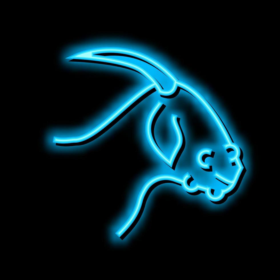 orf virus neon glow icon illustration vector