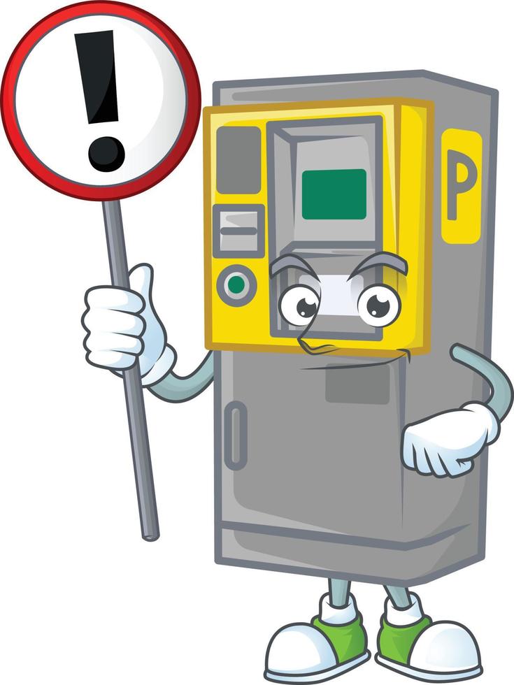 Parking ticket machine icon design vector