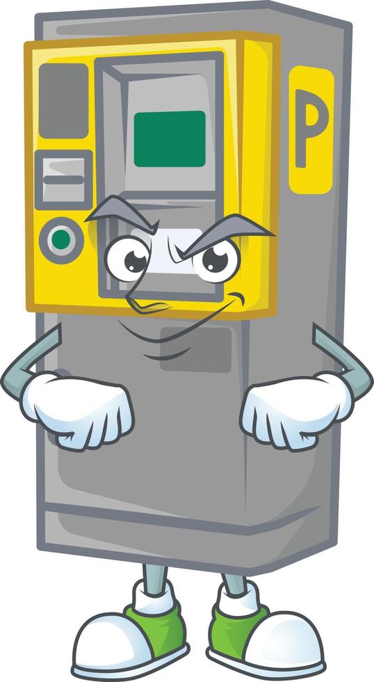Parking ticket machine icon design vector