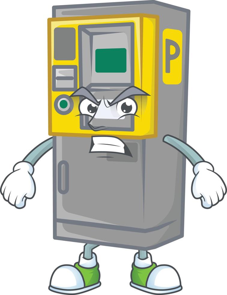 Parking ticket machine icon design vector