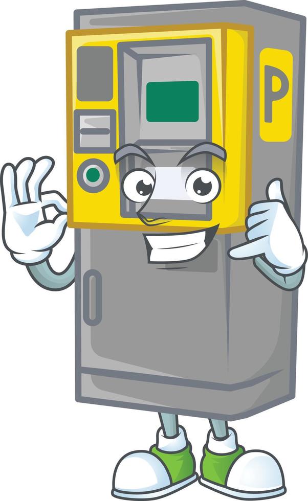Parking ticket machine icon design vector