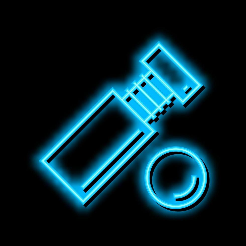 standoff screw neon glow icon illustration vector