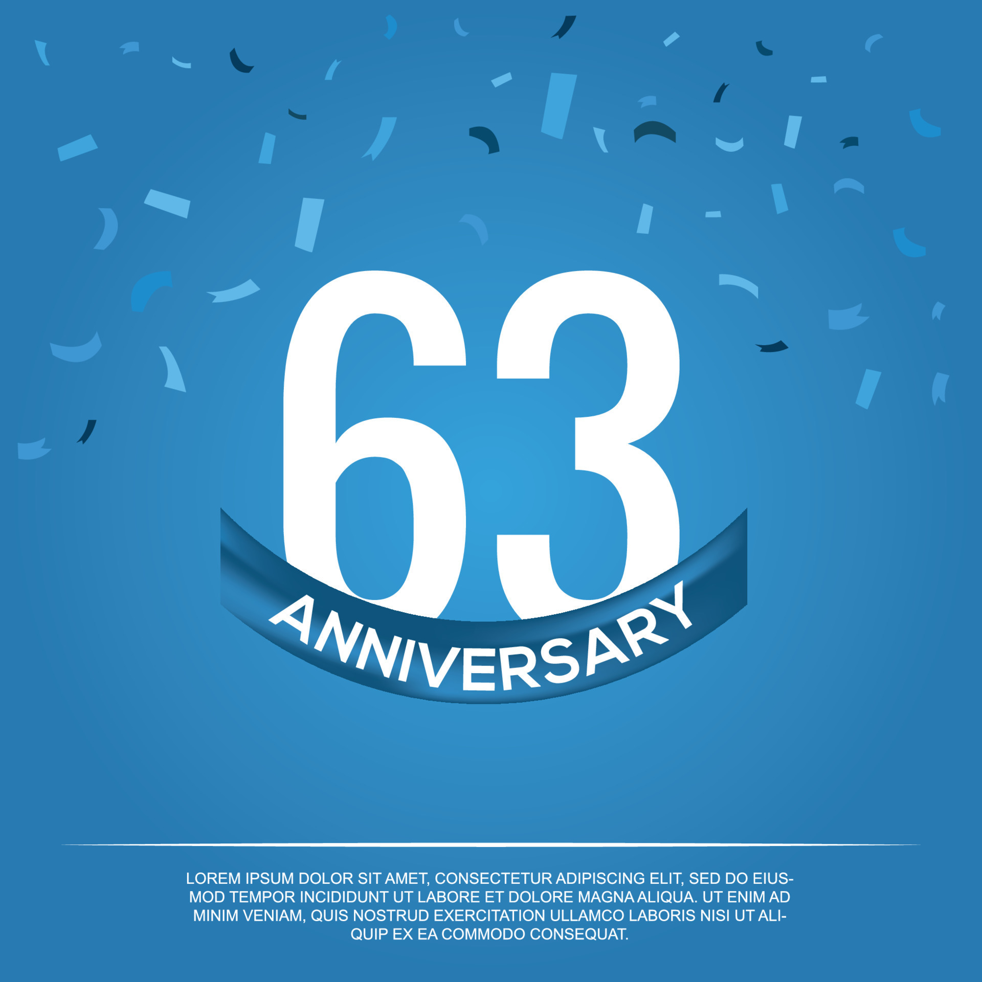 63rd anniversary celebration vector design with white color numbers and 63rd anniversary celebration vector design with white color numbers and