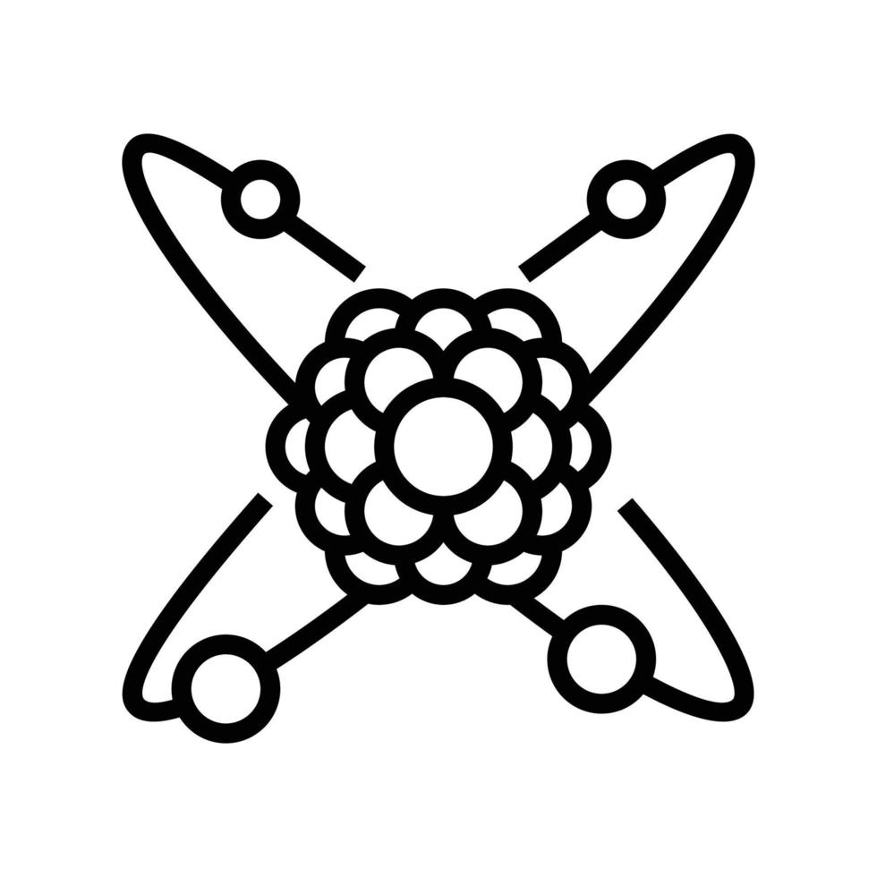 cell molecular structure line icon vector illustration