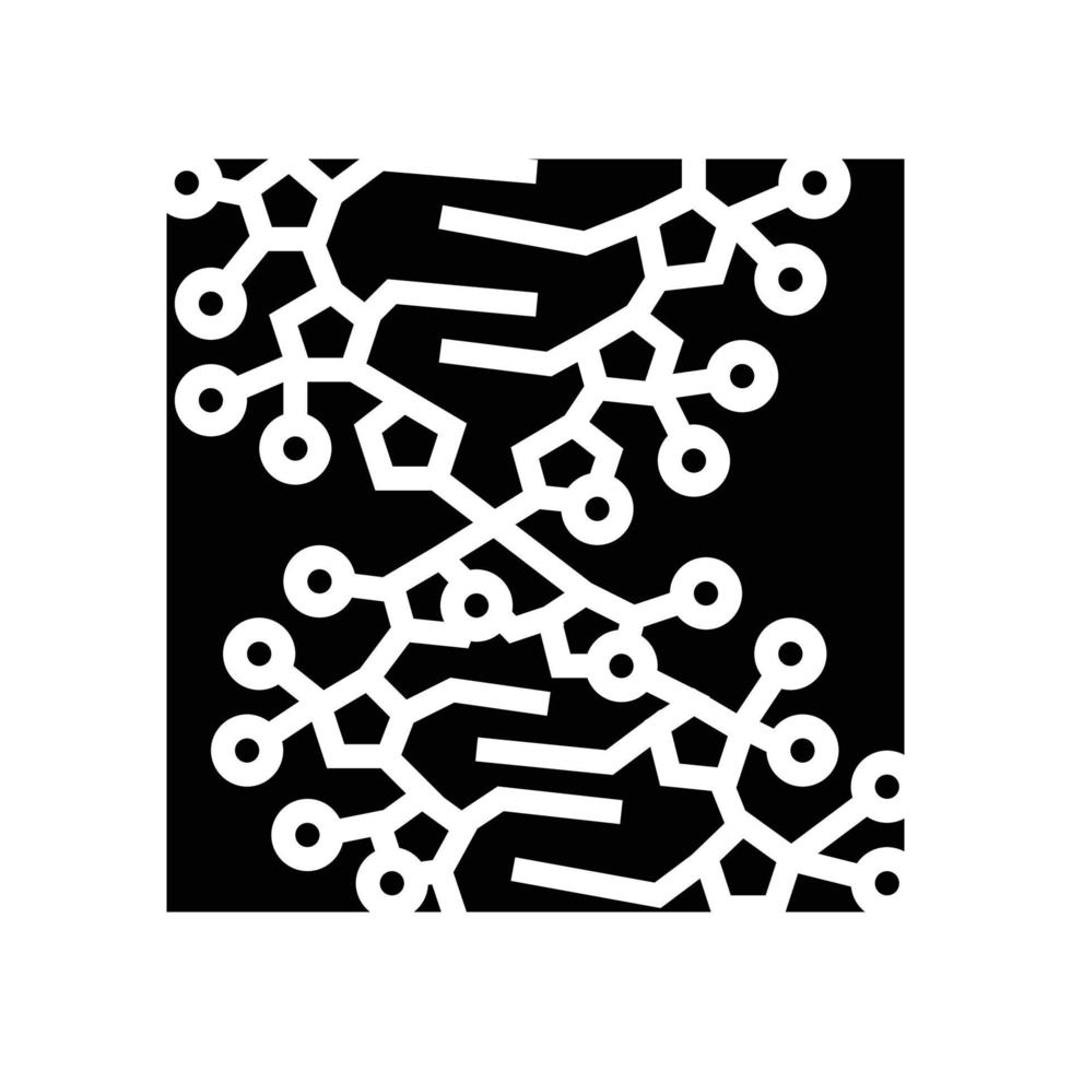 gene molecular structure glyph icon vector illustration