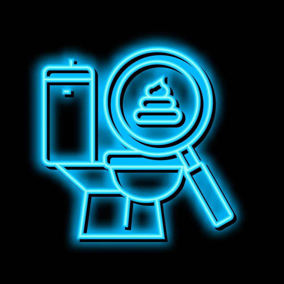 pale stool hepatitis neon glow icon illustration vector