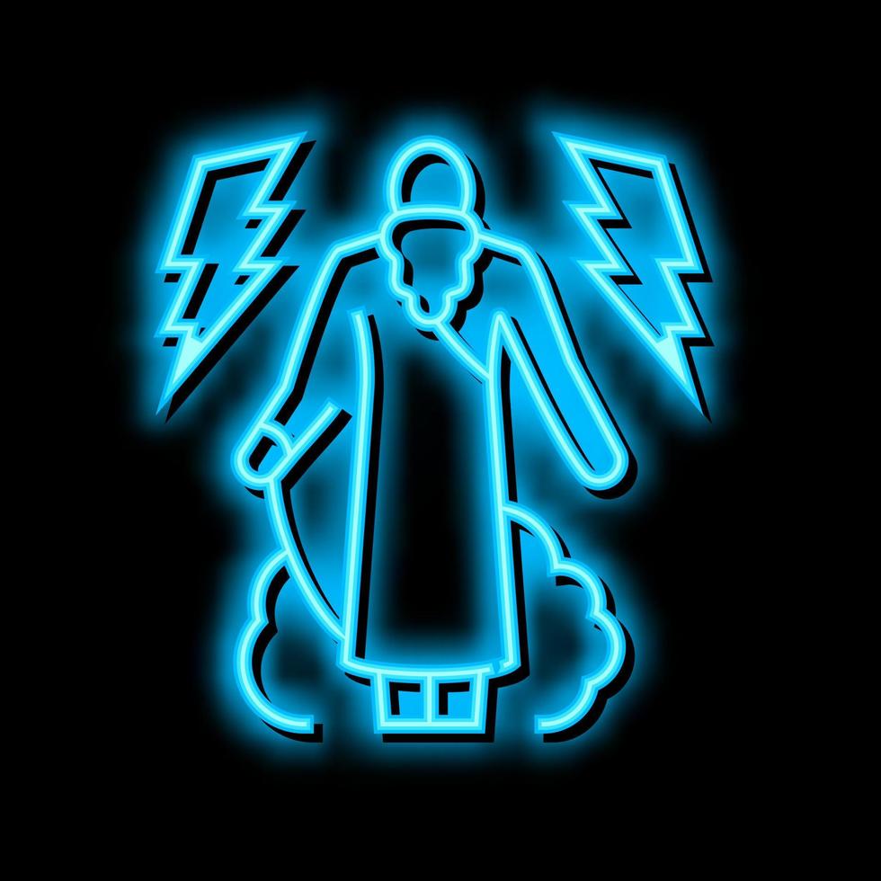 gods ancient greece neon glow icon illustration vector