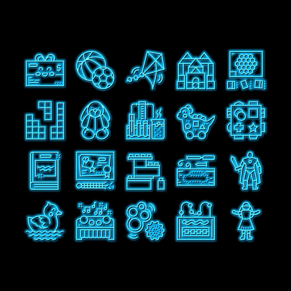 Toy Shop Sale Product neon glow icon illustration vector
