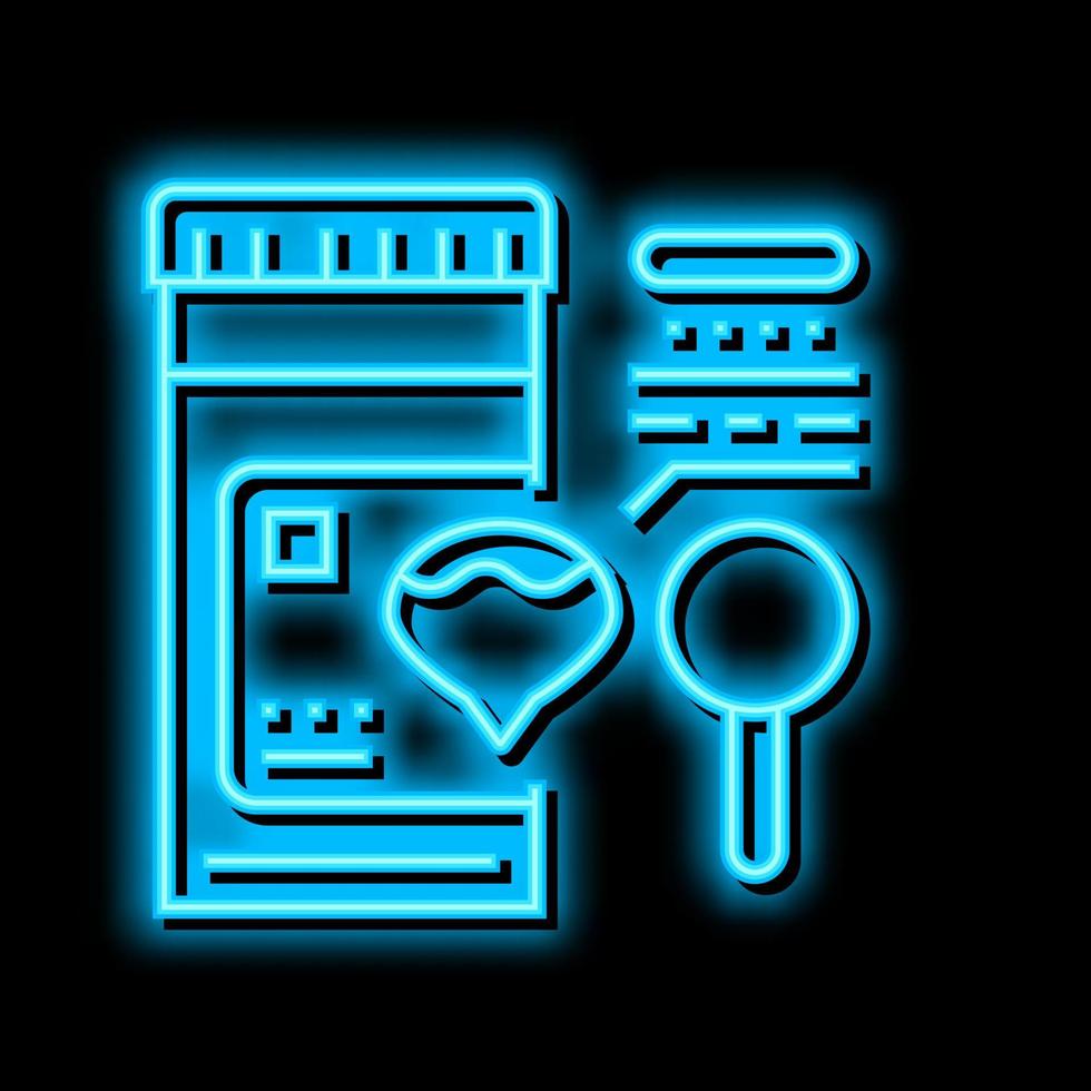 dark urine hepatitis neon glow icon illustration vector