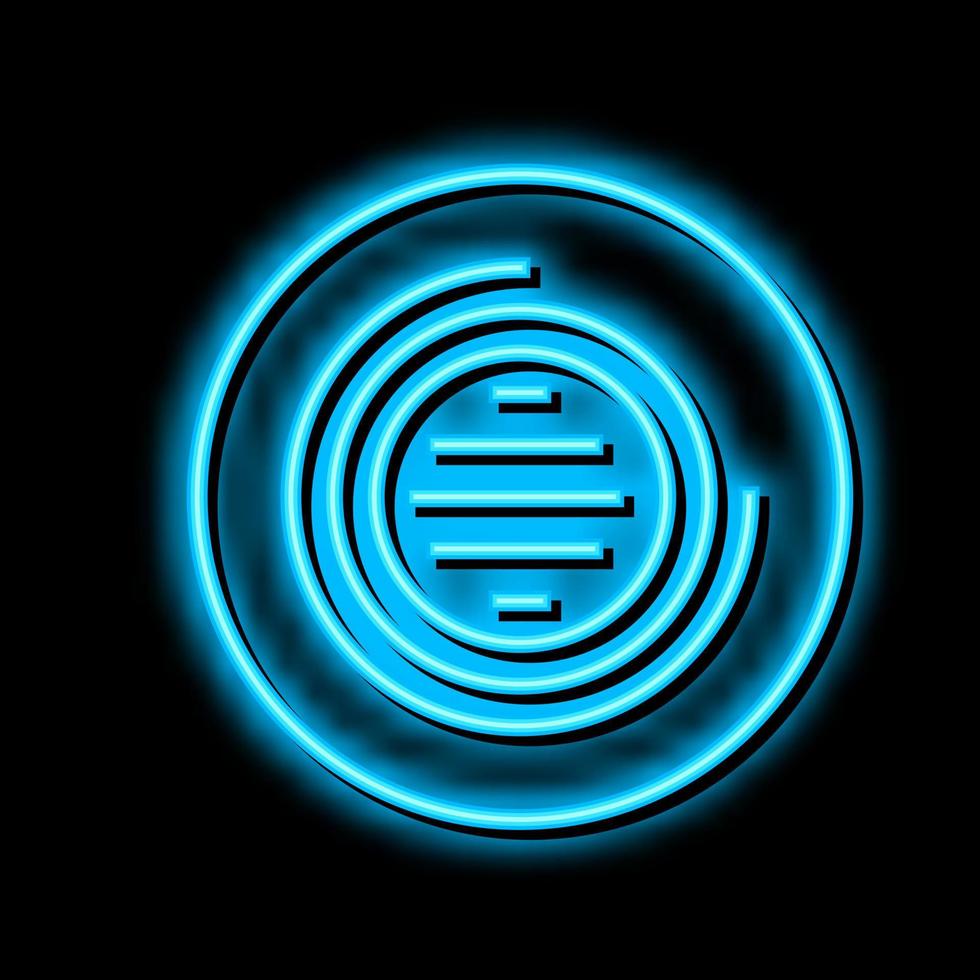 led lighting neon glow icon illustration vector