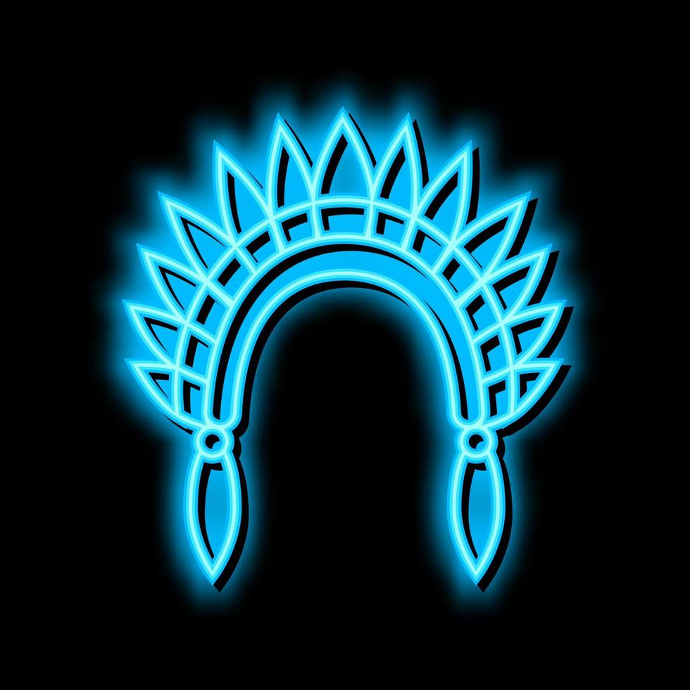 roach boho neon glow icon illustration vector