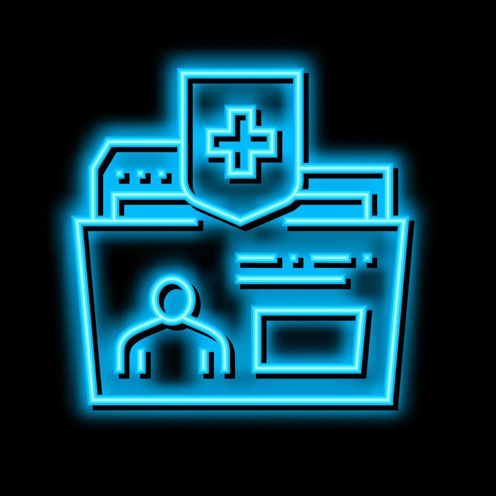 maintaining health neon glow icon illustration vector