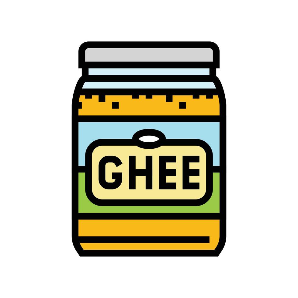 ghee milk product dairy color icon vector illustration