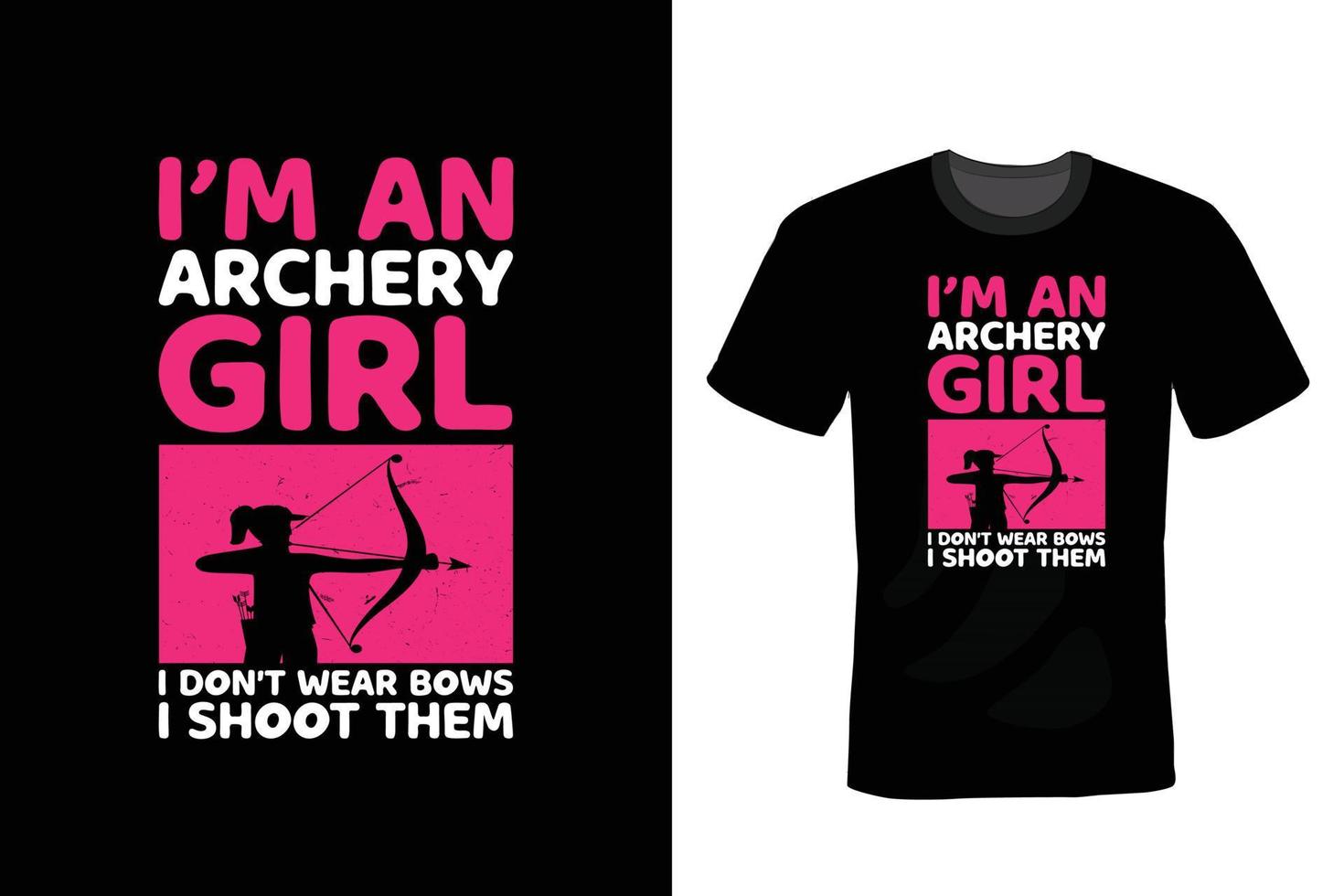 Archery T shirt design, vintage, typography vector