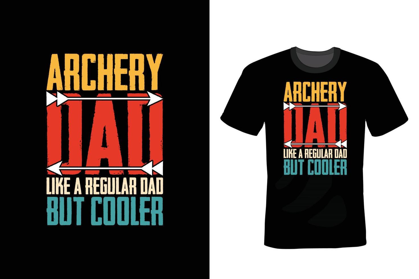 Archery T shirt design, vintage, typography vector
